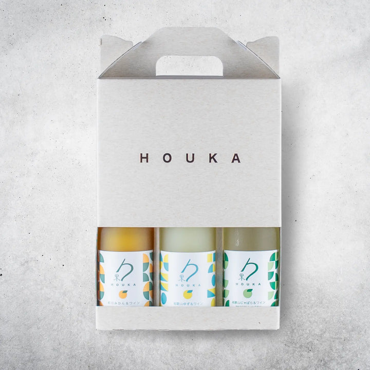 勹果(ほうか)180ml 柑橘3本セット(有田みかん・和歌山ゆず・和歌山じゃばら)