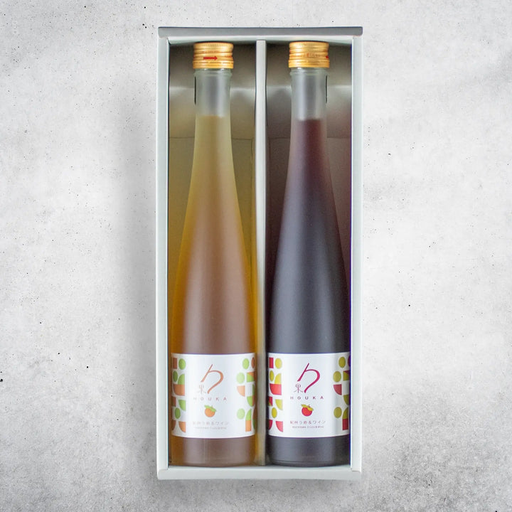 勹果(ほうか)375ml2本セット【梅(赤ワイン)・梅(白ワイン)】【ギフト箱付き】