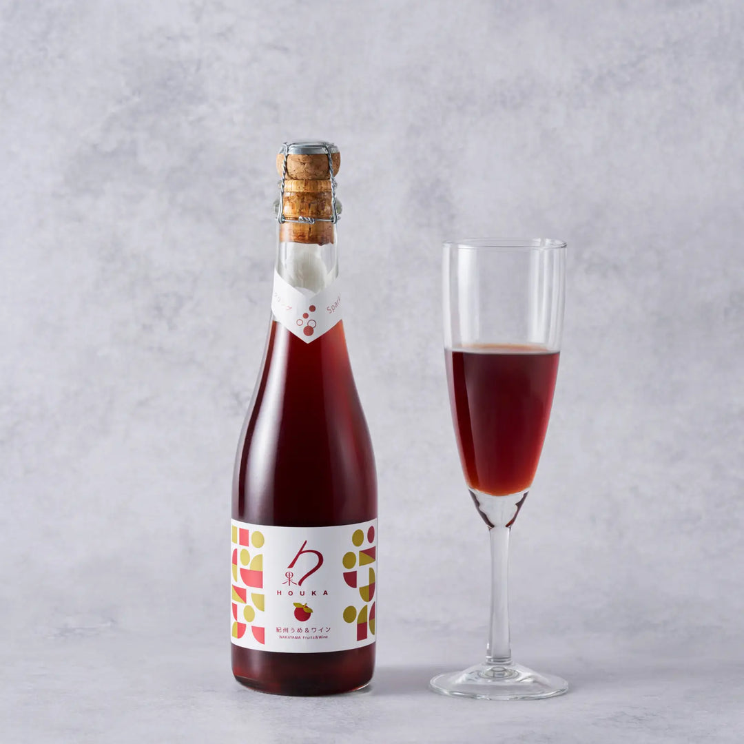 勹果(ほうか)紀州うめ&赤ワイン スパークリング 375ml