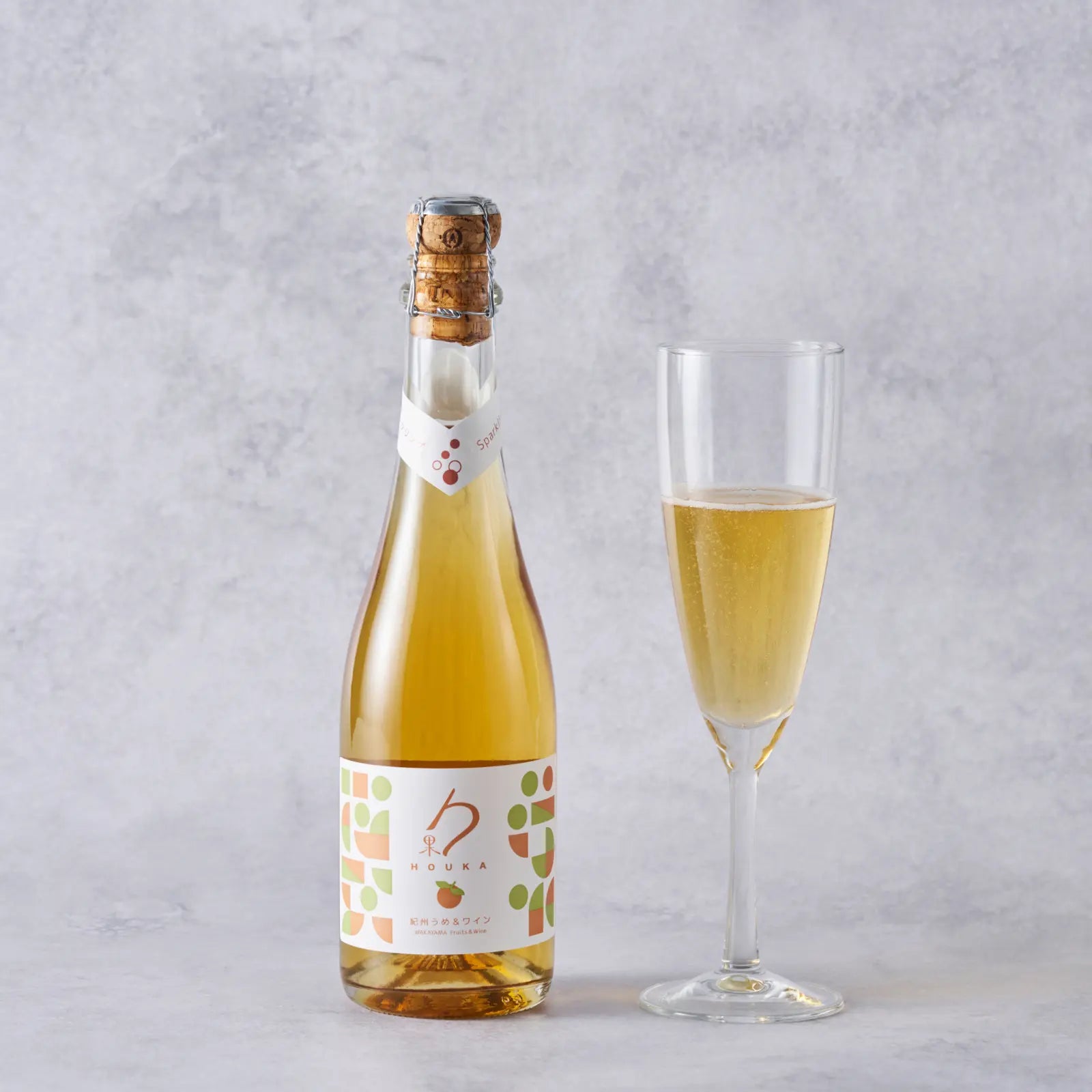 勹果（ほうか）紀州うめ＆白ワイン スパークリング 375ml – 和歌山湯浅