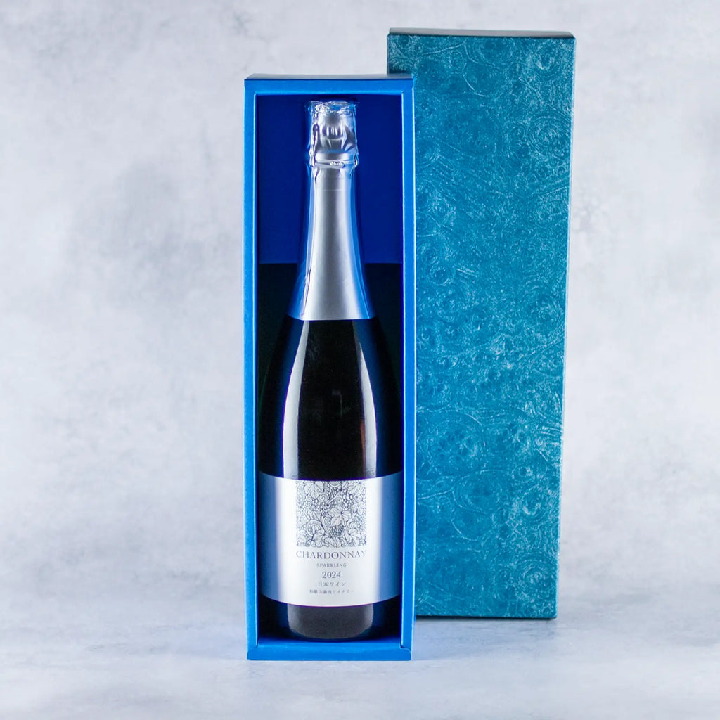 シャルドネスパークリング 白ワイン 750ml 【ギフト箱付】 – 和歌山