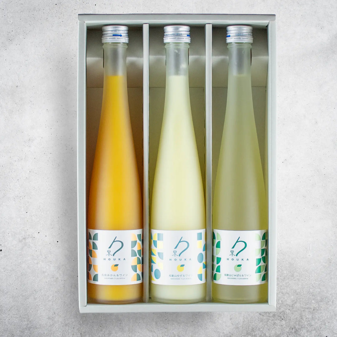 勹果（ほうか）375ml 柑橘3本セット【みかん・ゆず・じゃばら】【ギフト箱付き】