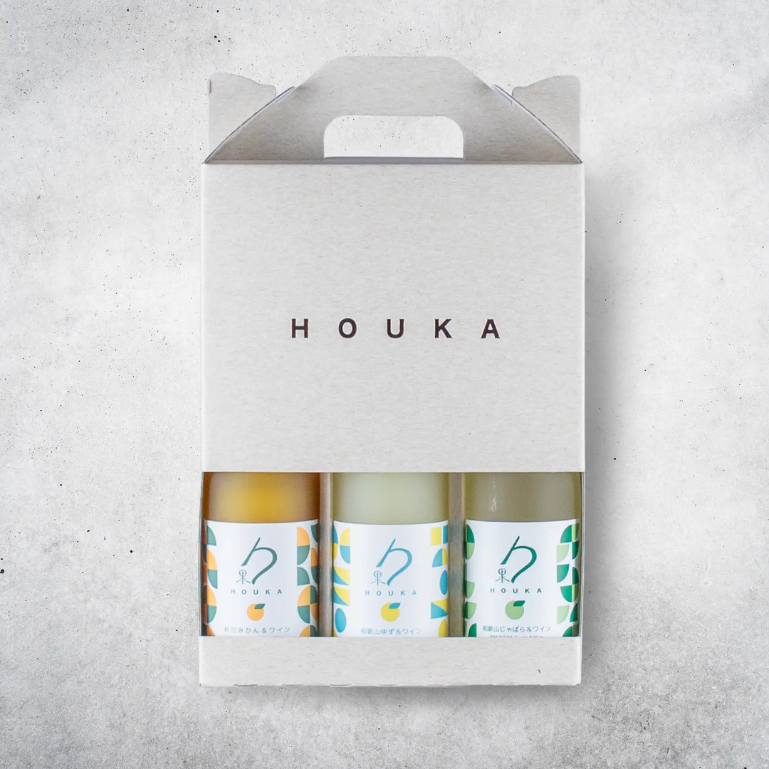 勹果（ほうか）180ml 柑橘3本セット（有田みかん・和歌山ゆず・和歌山じゃばら）