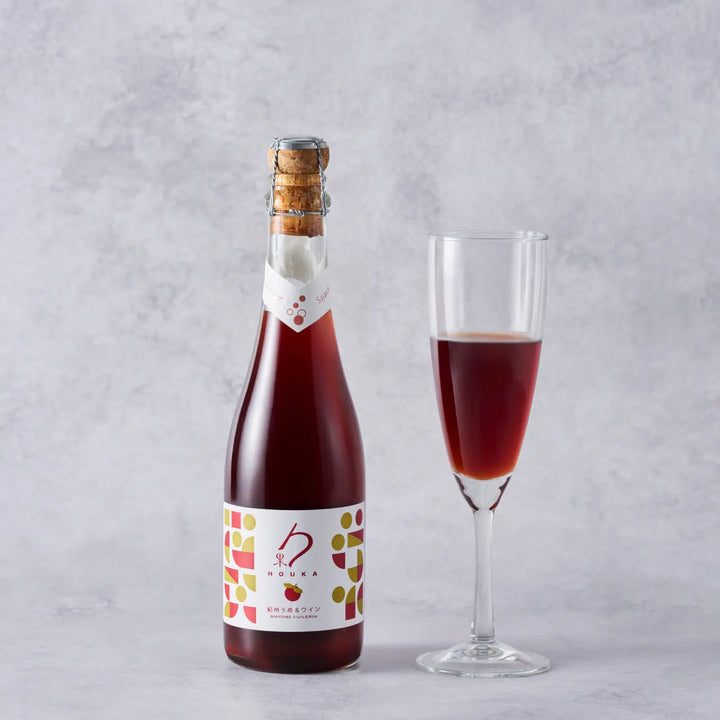 勹果（ほうか）紀州うめ＆赤ワイン スパークリング 375ml